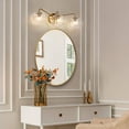 thumbnail image 5 of LNC Briefbeschwerer 23.2-in 3-Light Polished Gold LED Modern/Contemporary Vanity Light, 5 of 16