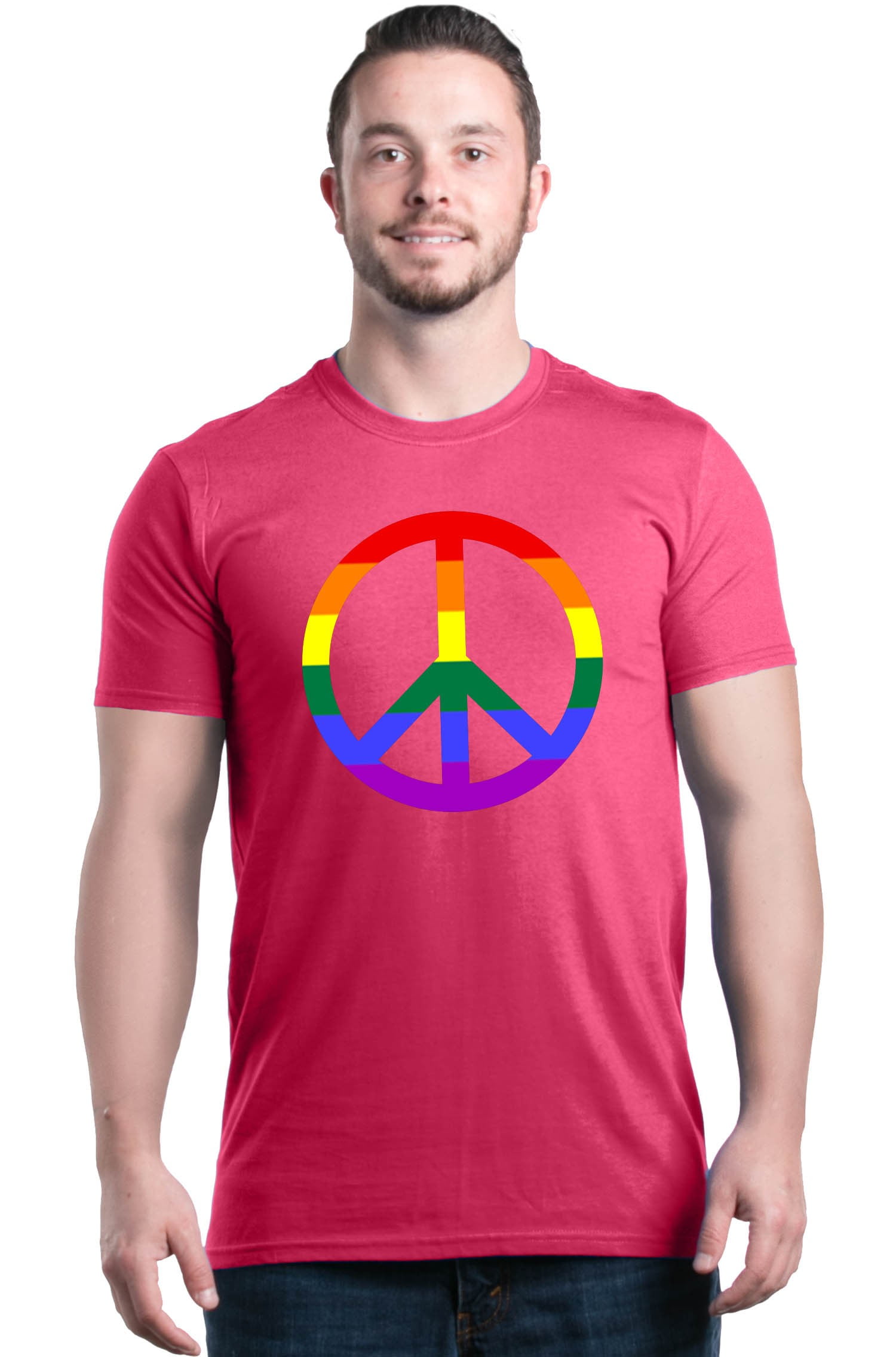rainbow peace sign shirt
