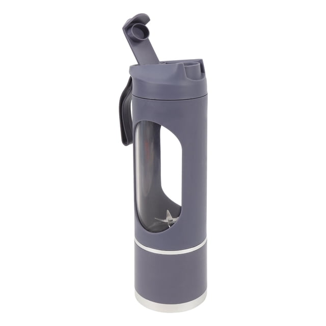Taza Exprimidora Eléctrica, Licuadora Portátil Recargable Gris Púrpura 450ML Miniatura 25W Para El Hogar Para Estudiantes
