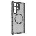 thumbnail image 3 of For Samsung Galaxy S25 Ultra Case Compatible with MagSafe Honeycomb Design TPU PC Phone Cover - Grey, 3 of 5