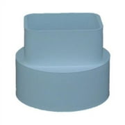 Genova Products S45234 Styrene Downspout Adapter, 2" x 3" x 4", White
