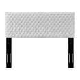 thumbnail image 3 of Headboard, King Size, Velvet, White, Modern Contemporary Urban Design, Bedroom Master Guest Suite, 3 of 9