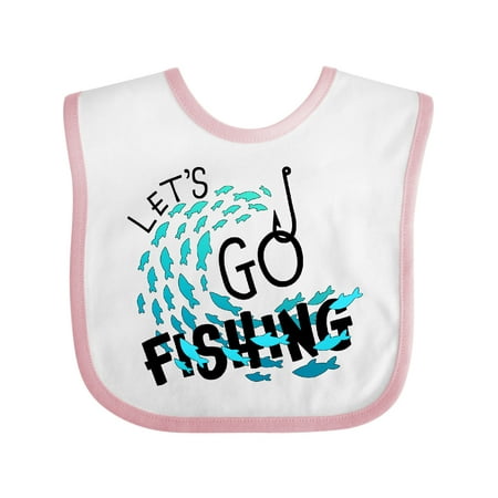 

Inktastic Let s Go Fishing Gift Baby Boy or Baby Girl Bib