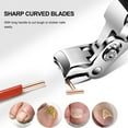 thumbnail image 6 of Long Handled Ergonomic Nail for Thick Toenails - Easy Grip Curved Design for Seniors Men and Women - Durable Stainless Steel Toenail Trimmer, 6 of 8