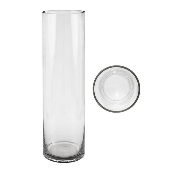 4" x 14" Cylinder Glass Vase - Set of 6, Clear Durable and Versatile
