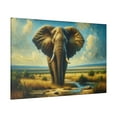 thumbnail image 2 of Bull Elephant Matte Canvas Wall Decor Wall Art Home Decor Majestic Elephant, 2 of 4
