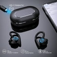 thumbnail image 3 of Wireless Earbuds - Bluetooth Headphones 120hrs Play Back Sport Earphones - Over-Ear Buds with Earhooks Built-in Mic Headset for Workout Black, 3 of 8