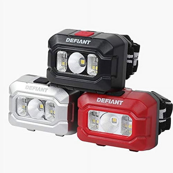 Defiant LED 100 Lumens Headlamp with 9 AAA Batteries