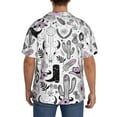 thumbnail image 6 of Picia Cowboy Men's Linen Shirts Short Sleeve Cuban Beach Shirts Casual Shirts Button Down Shirt for Men Beach Summer Wedding Shirt-Medium, 6 of 7