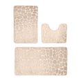 thumbnail image 2 of Linnome 3 Piece High Density Sponge Bath Mat Set Absorbent Non Slip Soft Washable Home Bathroom Decor Needs, 2 of 7