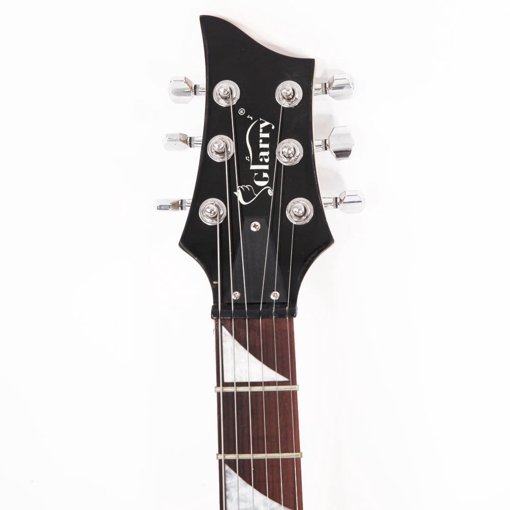 Tcbosik Flame Design Electric Guitar, 39 inch Beginner Electric Guitar Kit with 20W AMP, Bag, Strap, Pick, Tremolo Arm and Wrench Tool, Sunset Color