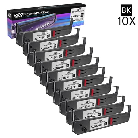 Speedy Compatible Printer Ribbon Cartridge Replacement for Okidata 52103601 (Black  10-Pack)