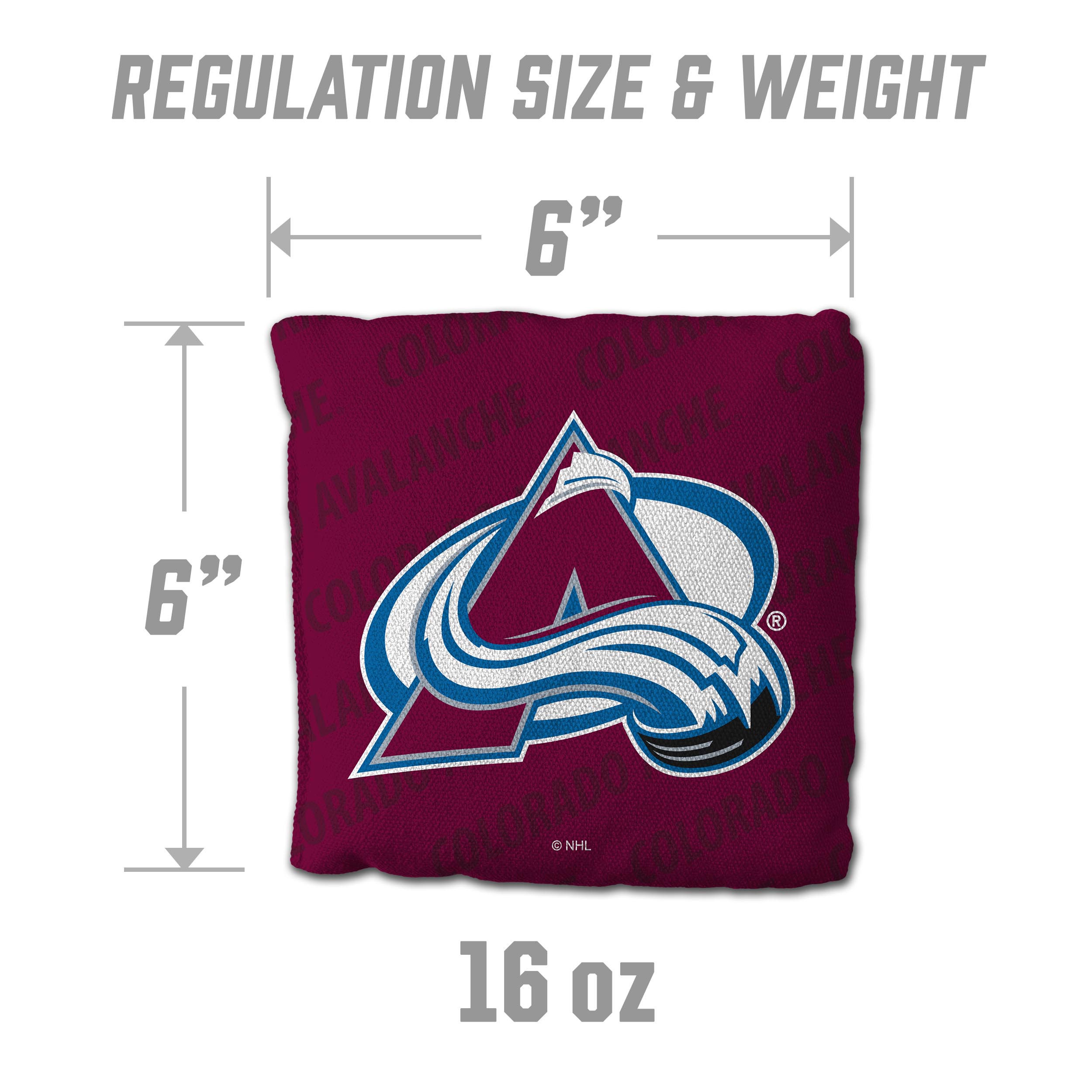 NHL Colorado Avalanche Cornhole Bags - 4PK - Maroon
