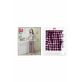thumbnail image 2 of BYC Women's Cotton Elastic Waist Sleep Lounge Soft Pink Plaid Pajama Pants (Pink, L), 2 of 2