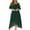 Green, variant on Travel Dress for Women, Plus Size Women Dress Sexy Ruffle Strapless Lace Splicing Short Sleeve Dresses