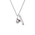 thumbnail image 2 of Delight Jewelry Silvertone Penguin with Scarf Silvertone Courage Strength Wisdom Honesty Bar Charm Necklace, 23", 2 of 4