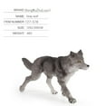 thumbnail image 2 of Simulation Wolf Action Figures Lifelike Wolf Cub Wild Animals Model Ornaments For Collection Kids Gifts, 2 of 7