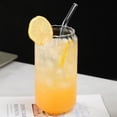thumbnail image 4 of Vertical Stripe Glass Cups with Straw, Cups Straw Cup Large Capacity Glass Cup, Drink Juice Water Cup, Transparent Juice Cup, 4 of 8