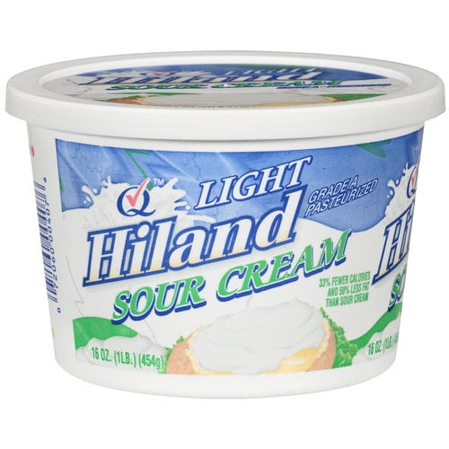 Hiland Light Sour Cream, 16 Oz. - Walmart.com