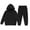 Black, variant on Hwmodou Toddler Girls Outfits Sets Child Boys Long Sleeve Solid Warm Hoodie Pullover Tops Pants Kids Outfits Sweat Suit Gift For Teen Girls,2-13 Y