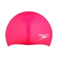 thumbnail image 1 of Speedo Unisex Adult Silicone Long Hair Swim Cap - Pink, One Size, 1 of 7