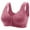 Red, variant on Ladies Bras Womens Fashion Front Buckle Without Steel Ring Flower Printed Underwear Beige Size 44