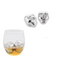 thumbnail image 3 of i Kito Whisky Ice Stones, Metal Skull Ice Rock Cubes, Whiskey Rocks Stainless Steel 4pack Silver, 3 of 10