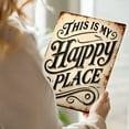 thumbnail image 7 of 1pc 12*8 inch iron Metal Sign - This is My Happy Place_ Vintage  Sign - Rustic Metal Wall Decor for Home, Garden, Kitchen, Garage, Farmhouse _ Durable Entrance & Porch Art _ Perfect Christmas, 7 of 7