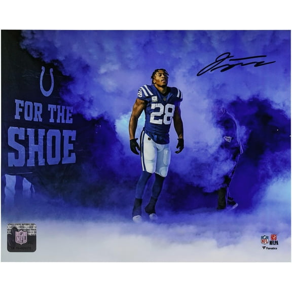Jonathan Taylor Indianapolis Colts Autographed 8" x 10" Smoke Entrance Photograph - Fanatics Authentic Certified