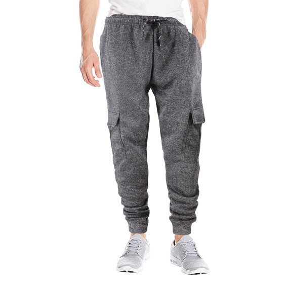 Men's Casual Jogger Pants Slim Fit Sport Fitness Gym Fitness Workout Sweatpants (Heather Grey, M)