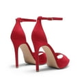 thumbnail image 5 of BURUDANI Women’s Stiletto Heels – Open Toe Ankle Strap High Heels for Wedding, Party, Dressy Events, 5 of 7