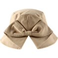 thumbnail image 4 of CoCopeaunts Summer Bucket Hats for Women Solid Color Cotton Packable Basin Hat Charming Fisherman Hat with Bow Wide-Brimmed, 4 of 8
