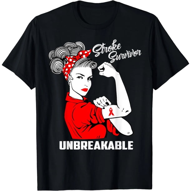 Playera para Mujer Resistente e Inquebrantable - Conciencia sobre el Accidente Cerebrovascular