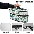 thumbnail image 5 of HELLHERO Fresh Green Leaf Theme Clothes Iron Storage Case Polyester with Handle with Zipper Closure, Case Only, 5 of 6