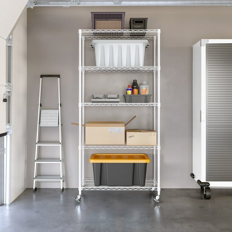 Seville Classics UltraDurable® 5-Tier NSF Steel Wire Shelving, 36