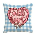 thumbnail image 2 of Throw Pillow Covers Valentine's Day Red Cute Passionate Double-Sided Printed Plaid Home Bedroom Sofa Cushion Cover 45*45cm, 2 of 6