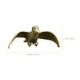 thumbnail image 2 of MLINS  Hummingbird Shaped Figurine Retro Statue Outdoors Chimes Solar Lights Office Golden, 2 of 8