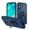 Blue, variant on for iPhone 16 Case, Slim Fit Military Grade Drop Tested Dual Layer Shockproof Case with 360 Ring Holder Kickstand Protective Rugged Car Magnetic Non-Slip Phone Case,Blue