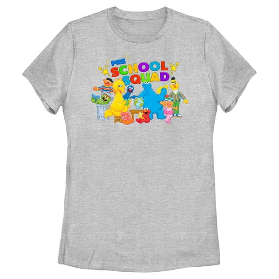 Women's Sesame Street Pre School Squad Graphic T-Shirt