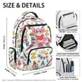thumbnail image 4 of Bulopur Axolotl Kids Backpack for Girls Axolotl Print School Bag Lightweight Multi-Pocket Book Bag for Daily Use, 4 of 7