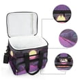 thumbnail image 6 of FORMRS Insulated Cooler Bag 24 Cans Capacity Soft Leakproof Lunch Box with Side Pockets, Black Neon Road, 6 of 7