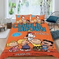 thumbnail image 2 of PEANUTS Conjunto de sábanas temático, trío de piezas, cómodo y amigable con la piel, diseño único, regalo de decoración para el hogar para familiares, amigos y fans,140X210cm, 2 of 6