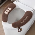 thumbnail image 2 of TIELUTT Thickened Seat Cover Universals Fit Proof Backing Seat Bathroom Floor Rug Set Memory Foam Bath Mat Large Memory Foam Area Rug Washable Elongated Toilet Seat Cover and Rug Set Foam Rugs for Fl, 2 of 4