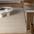 thumbnail image 4 of Rug Branch Hogar Striped Indoor Outdoor Area Rug, Brown Cream, Modern - Living Room, Bedroom, Dining Room, and Kitchen, 4 of 9
