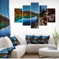 thumbnail image 1 of Blue Clear Lake with Mountains - Impression sur Toile Paysage Extra Large, 1 of 4