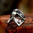 thumbnail image 5 of Mens Gothic Devil Ring Steel Retro Punk Statement Jewelry Durable Fashion Accessory Unique Design High Quality, 5 of 10