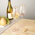 thumbnail image 5 of Twine Rose White Wine Glasses for Holiday, Birthday Gifts, Set of 2 14 oz, 5 of 8