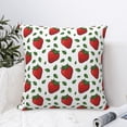 thumbnail image 4 of Wukai Strawberry Premium Polyester Fleece Pillow Covers with Hidden Zipper Closure,Luxuriously Soft and Durable-18"x18", 4 of 7