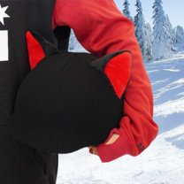 lacooooppia Snow Ski Helmet Cover Warm Adorable Helmet Decor for Sports Skiing Snowboard