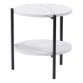 thumbnail image 3 of CorLiving Ayla Marbled Finish Engineered Wood Two Tiered Indoor End Table, 3 of 7